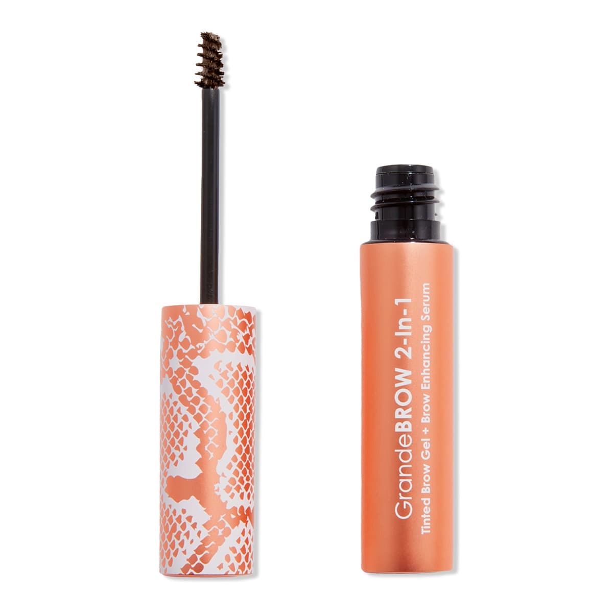 Travel Size GrandeBROW 2-In-1 Tinted Brow Gel + Brow Enhancing Serum, Dark