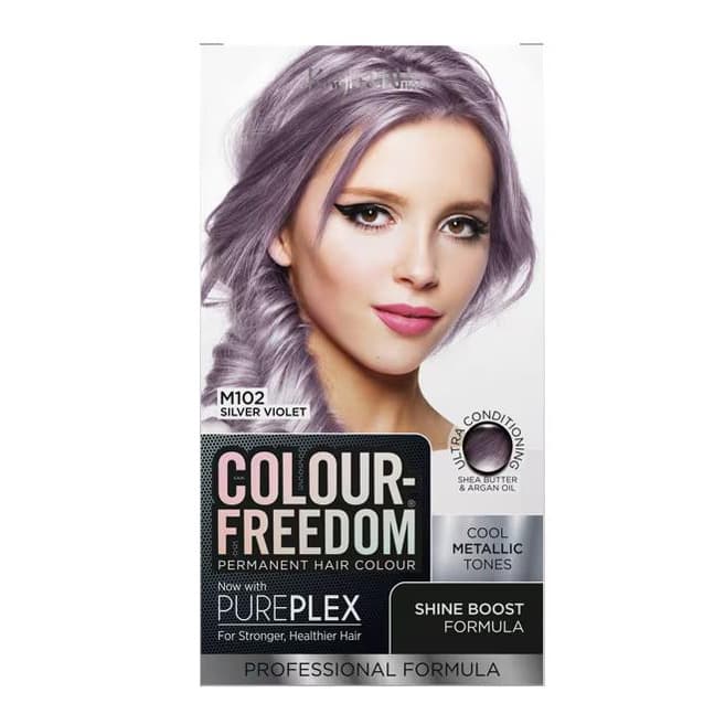 Colour Freedom Permanent Hair Colour. M102 Silver Violet.