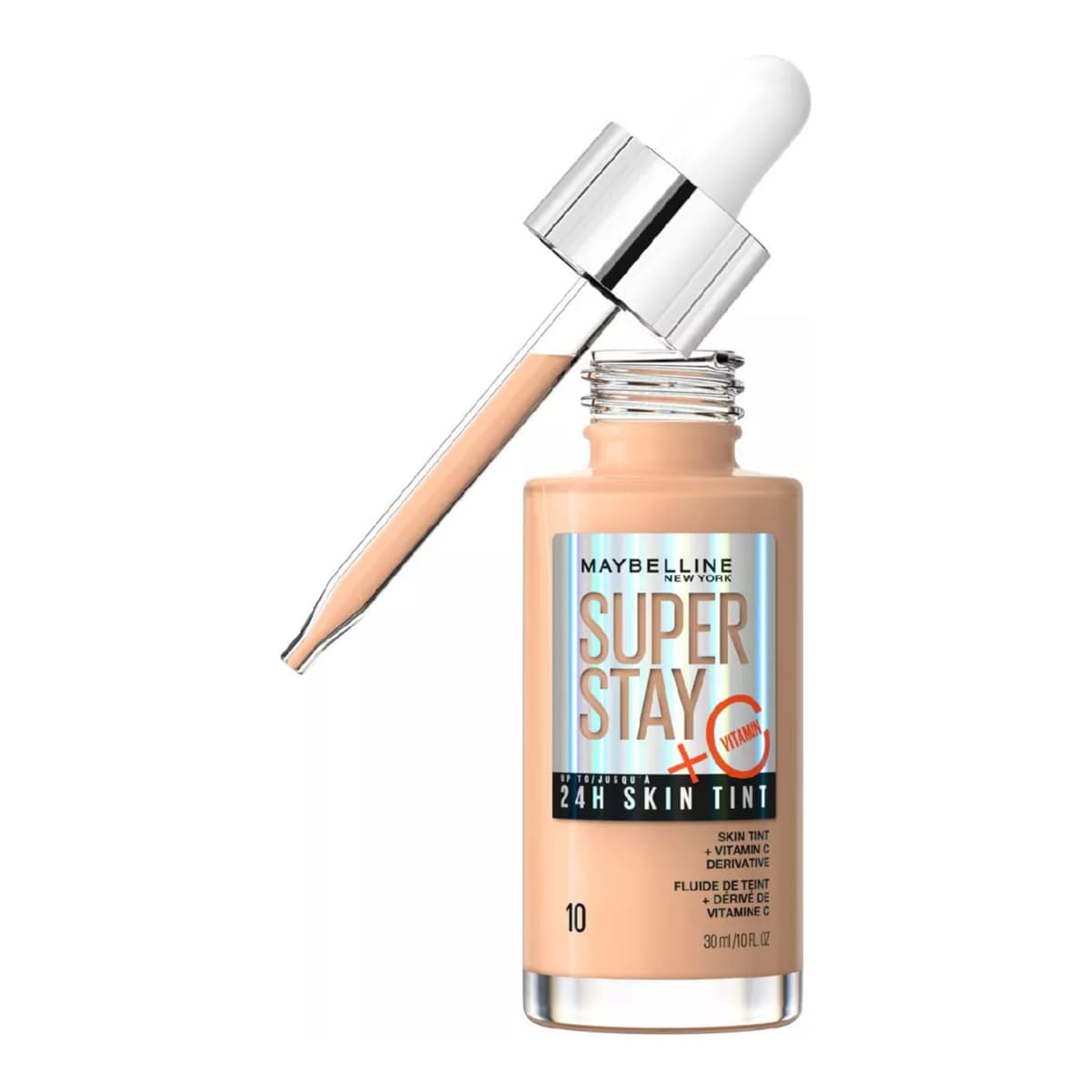 Super Stay up to 24H Skin Tint Foundation + Vitamin C, #10