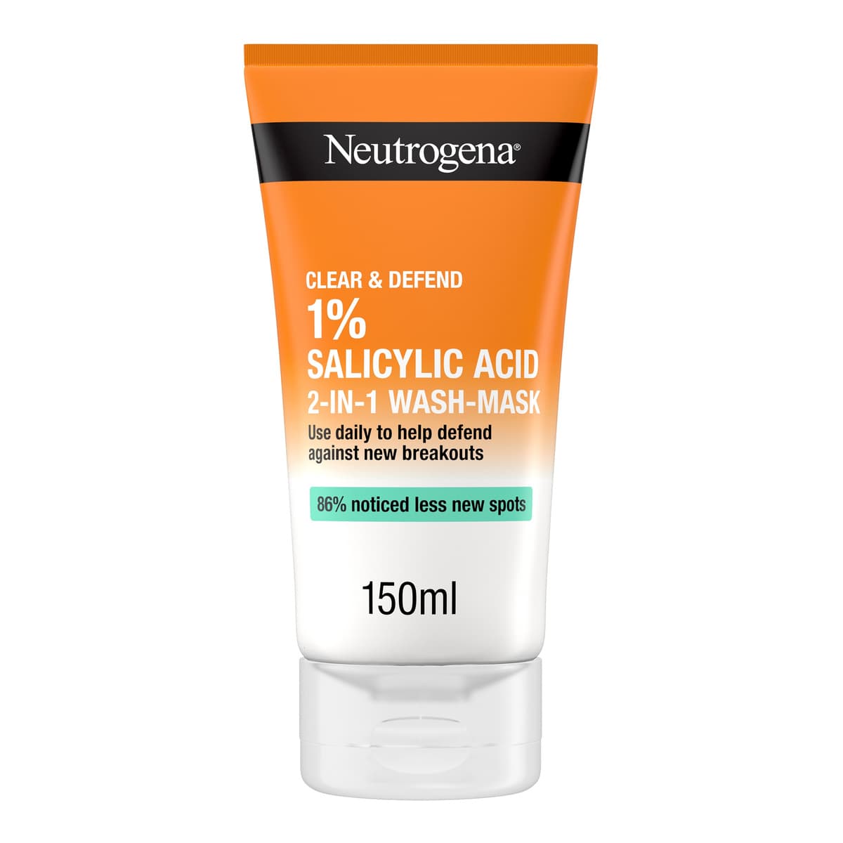 Clear and Defend 1% Salicylic Acid 2-in-1 Wash-Mask