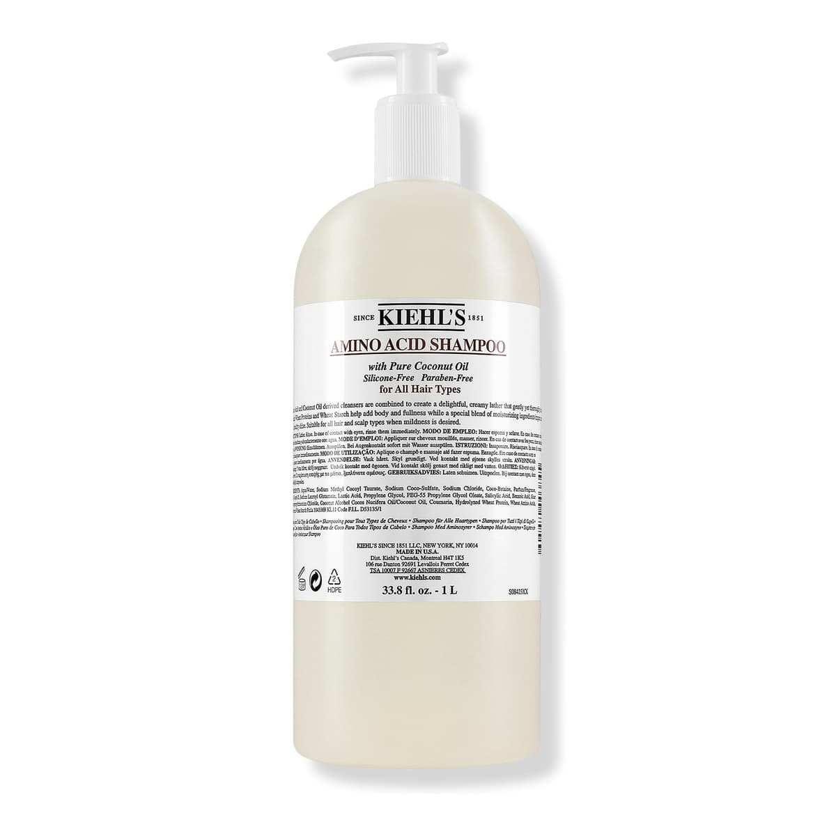 Amino Acid Shampoo with Pure Coconut Oil
