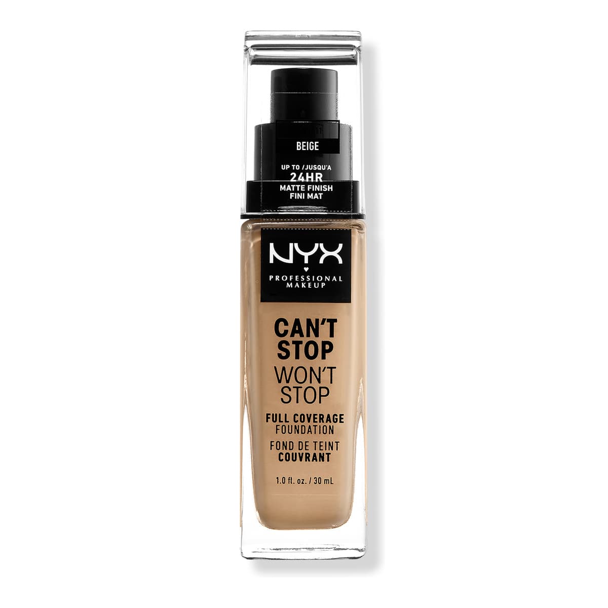 Can't Stop Won't Stop 24HR Full Coverage Matte Foundation, Beige
