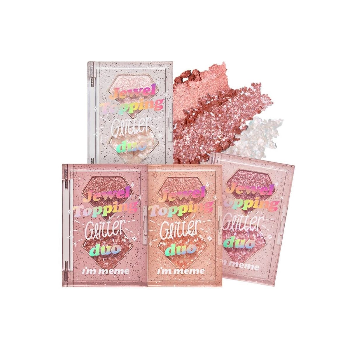 Jewel Topping Glitter Duo (Discounted), #01 Rose Jewel
