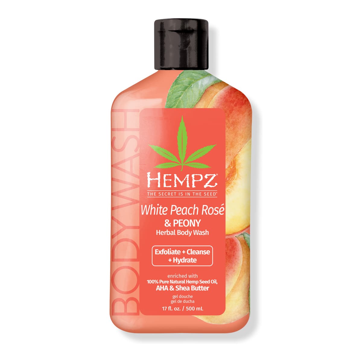 White Peach Rose & Peony Herbal Body Wash