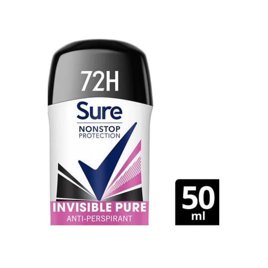 Women Invisible Pure Nonstop Protection Antiperspirant Deodorant Stick