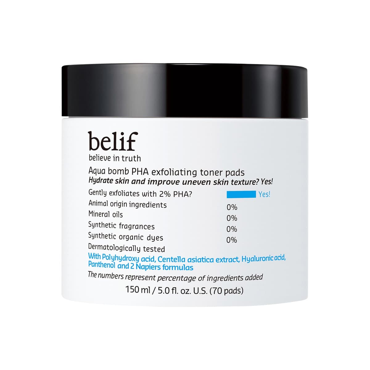 Aqua Bomb PHA Exfoliating Toner Pads