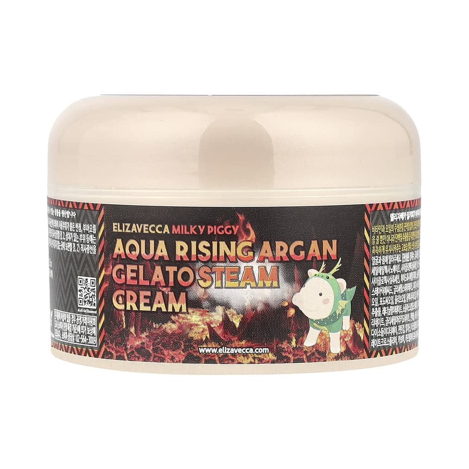 Milky Piggy, Aqua Rising Argan Gelato Steam Cream, 3.53