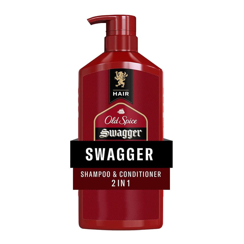 Shampoo and Conditioner for Men, Swagger 2 in 1 Cedarwood and lime