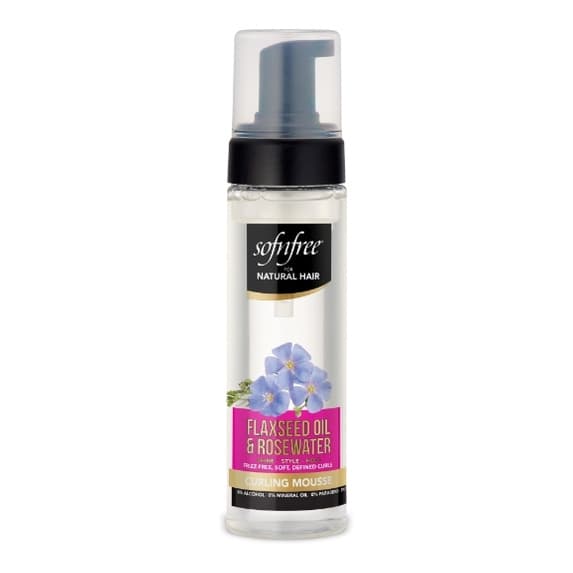 SNF Naturals Flaxseed Oil & Rosewater Curling Mousse