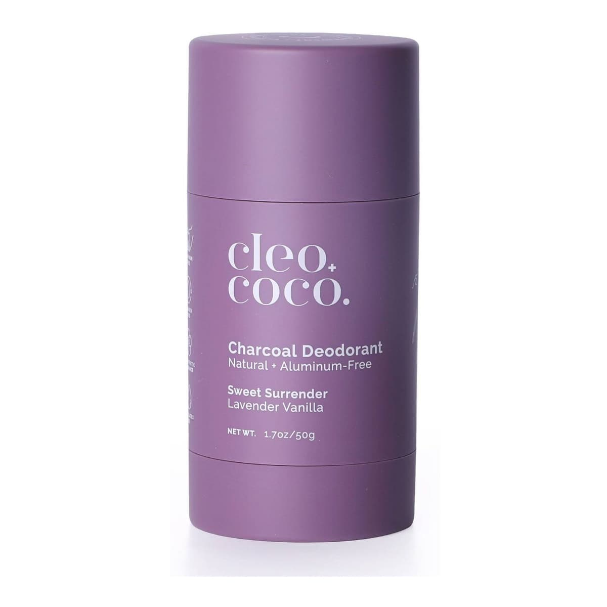 Natural Charcoal Deodorant For Men and Women - Aluminum Free - Lavender Vanilla