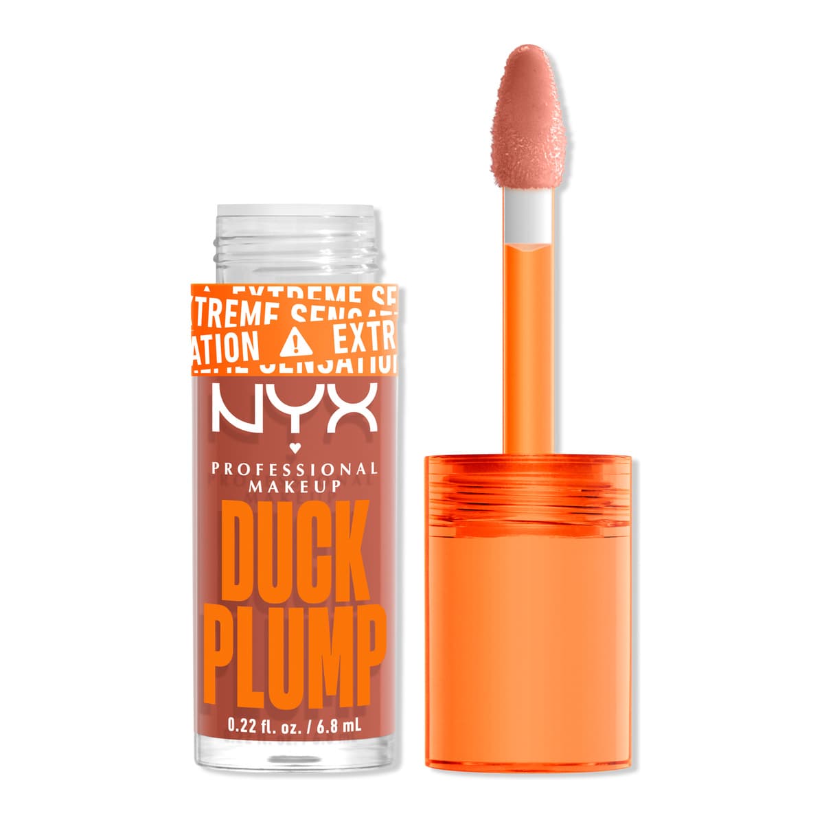 Duck Plump High Pigment Lip Plumping Gloss, Apri Caught