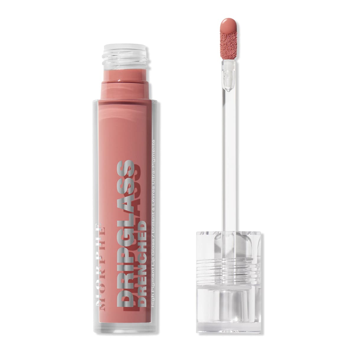 Dripglass Drenched High Pigment Lip Gloss, Wet Peach