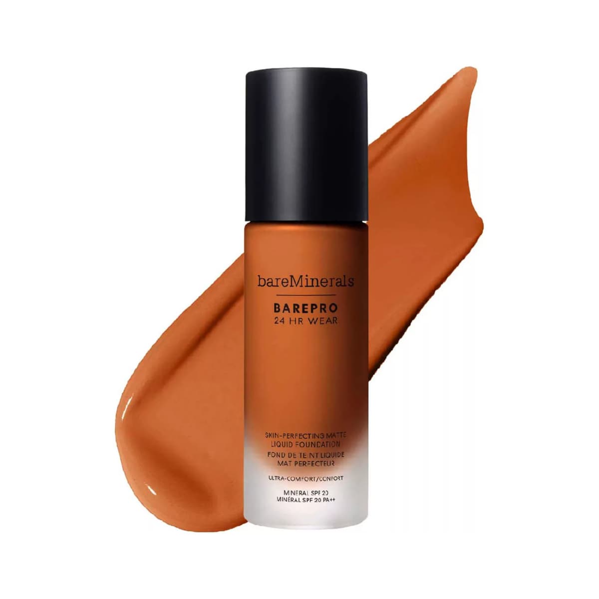 Barepro 24hr Matte Comfort Liquid Foundation Mineral SPF20, med. deep 46 warm