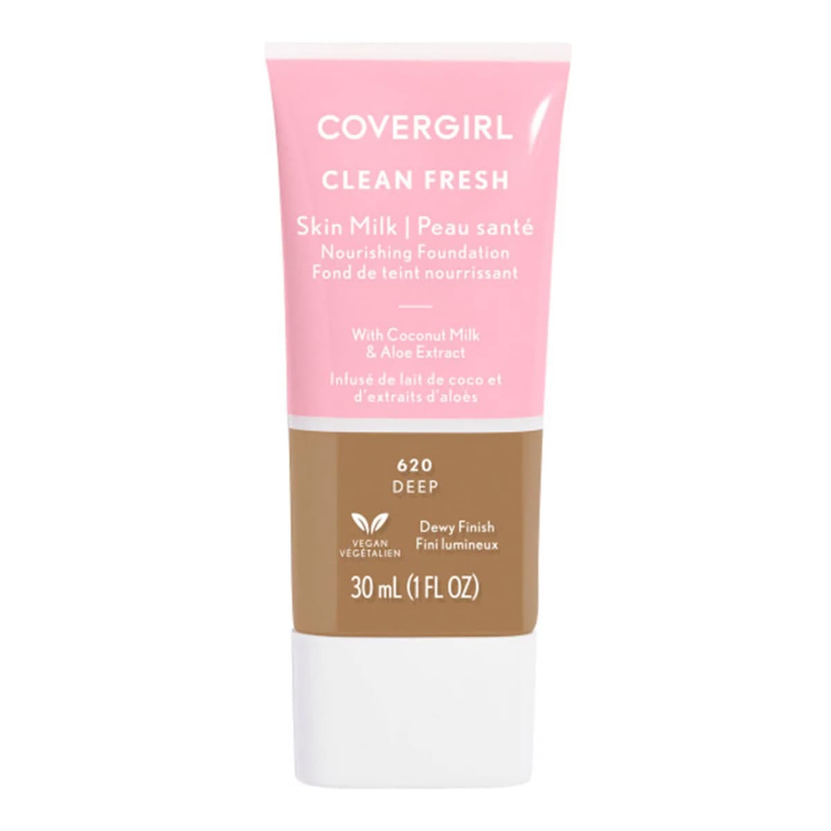 Clean Fresh Skin Milk Foundation Dewy Finish, #620 Deep