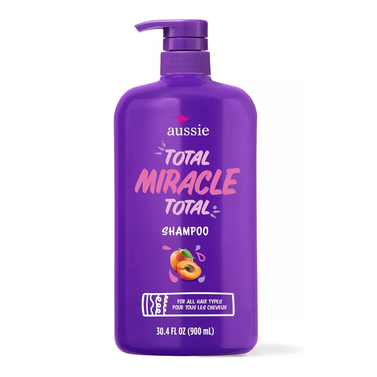 Paraben-Free Total Miracle Shampoo with Apricot & Macadamia For Damage Hair
