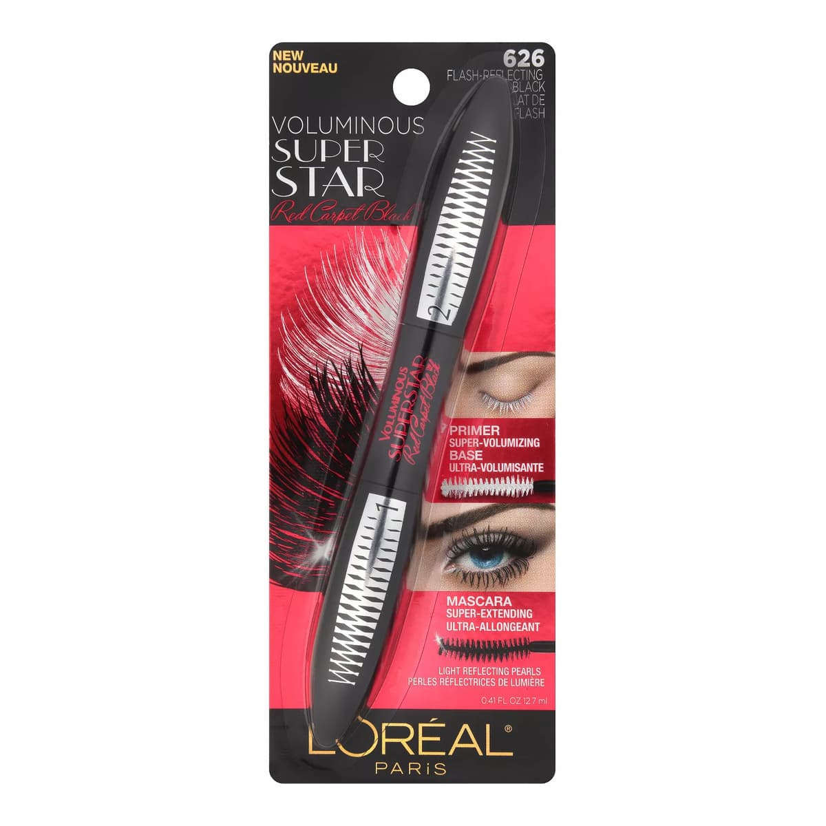 Voluminous Superstar Mascara - 626 Red Carpet Extra Black