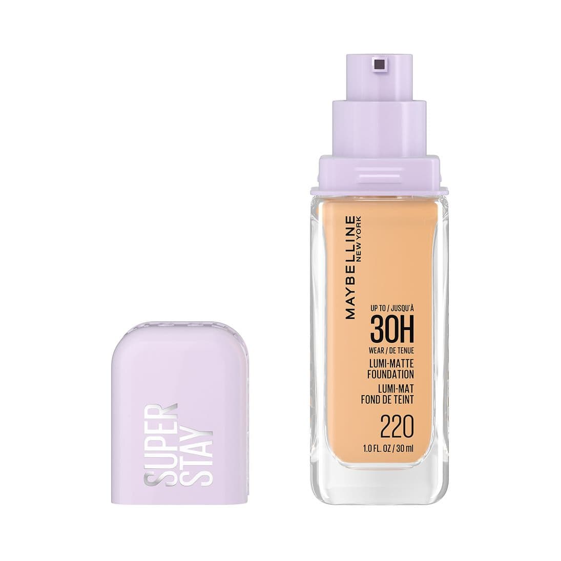 Up To 30Hr Wear Lumi-Matte Foundation, Infused With Amino Acids, #220