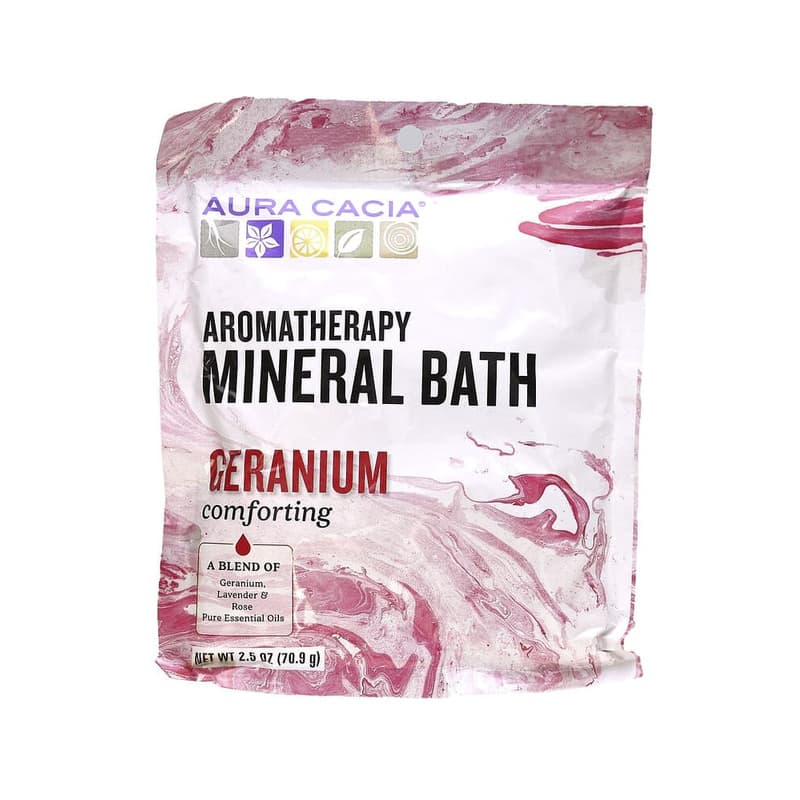 Aromatherapy Mineral Bath, Comforting Geranium