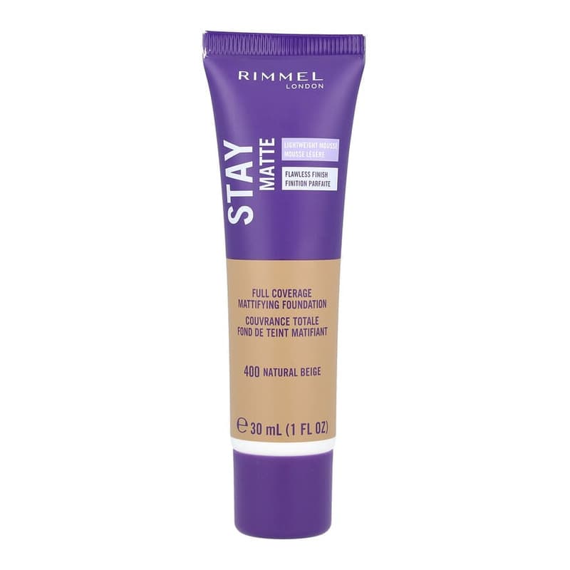 Stay Matte, Full Coverage Mattifying Foundation, #400 Natural Beige