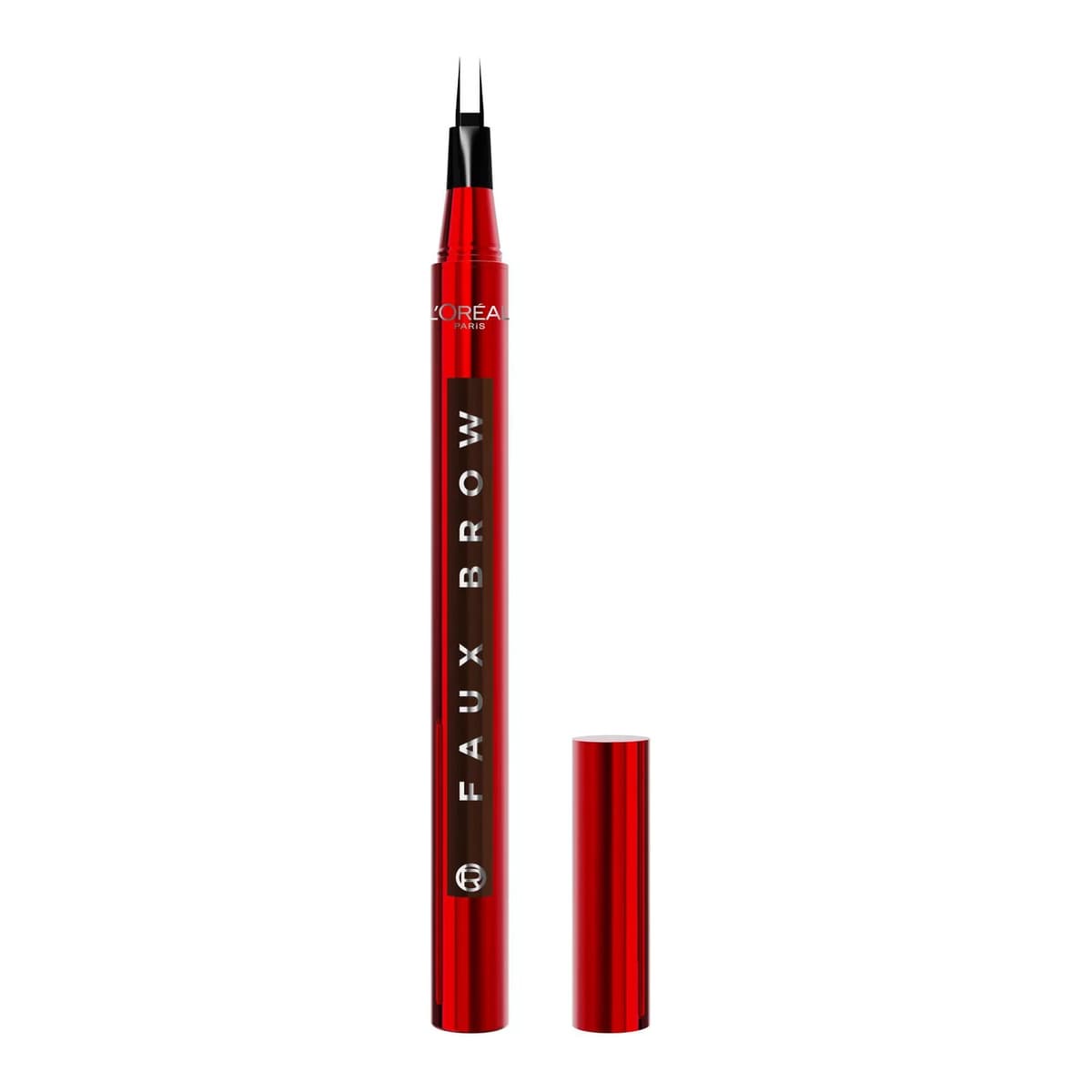 Faux Brow Eyebrow Tint Double Brush Brow Pen, Dark Brunette