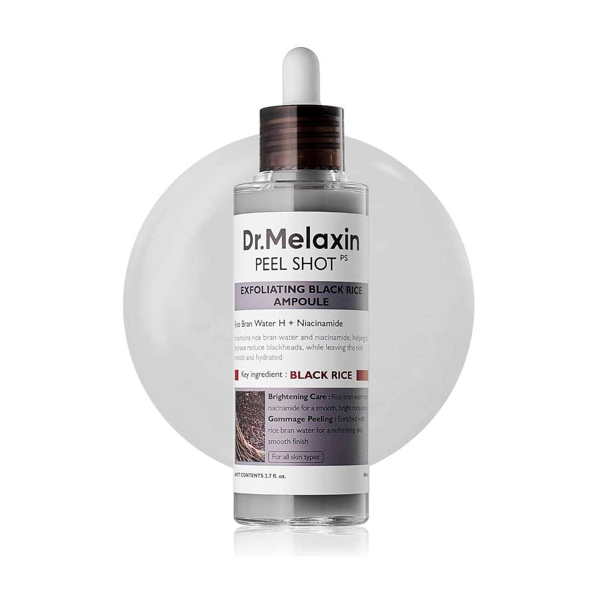 Peel Shot Glow Black Rice Peeling Ampoule