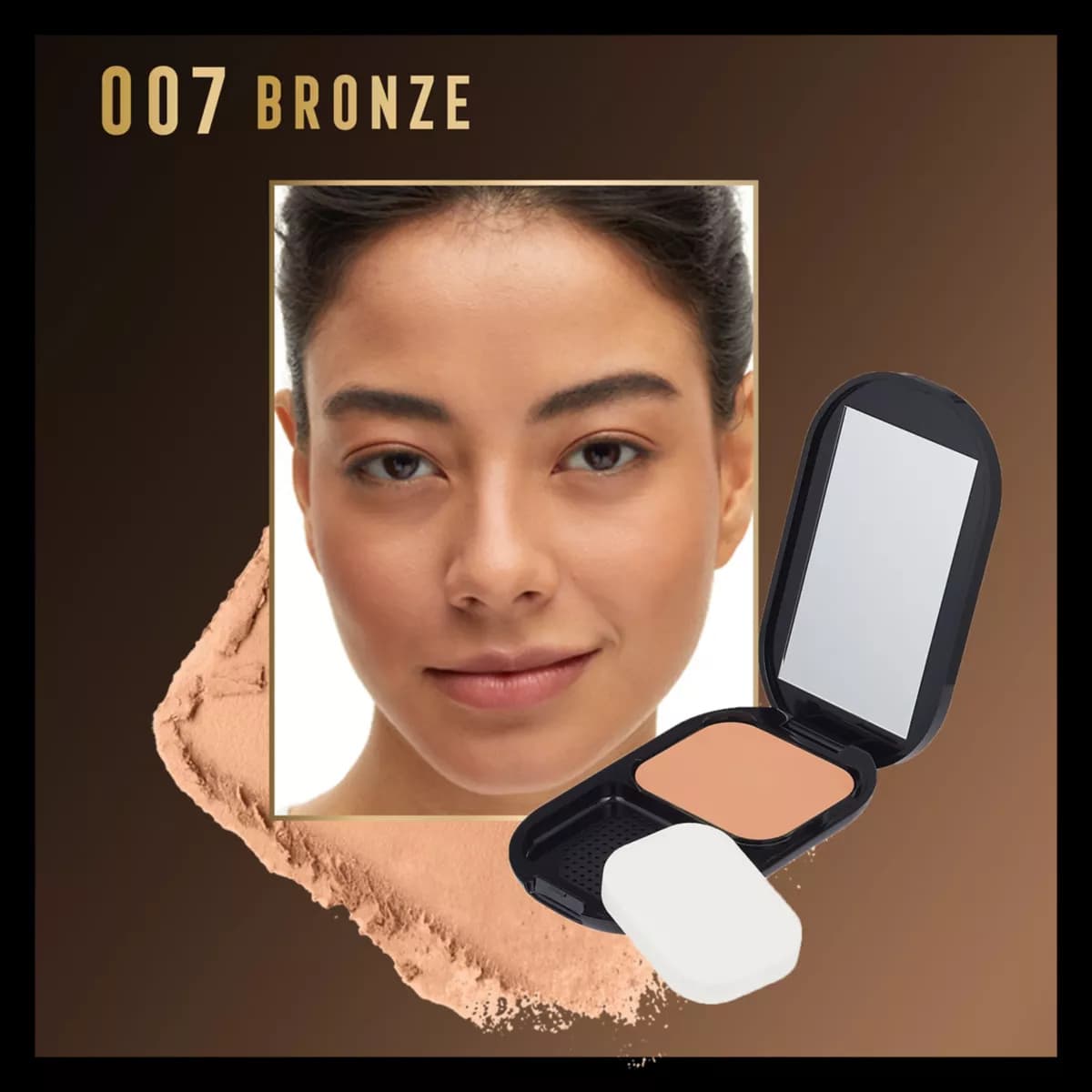 Facefinity Compact SPF 20 Matte Powder Foundation, bronze 007