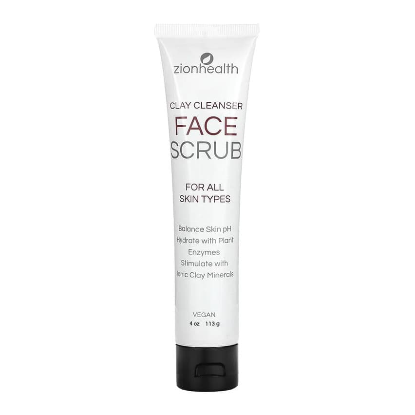 Face Scrub, Clay Cleanser, For All Skin Types