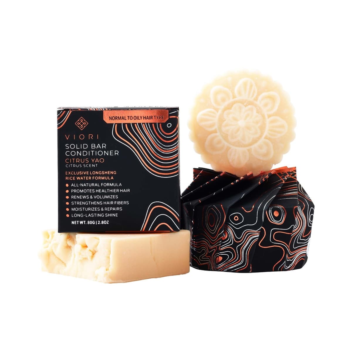 Hair Shampoo & Conditioner Bar Set, Citrus Yao