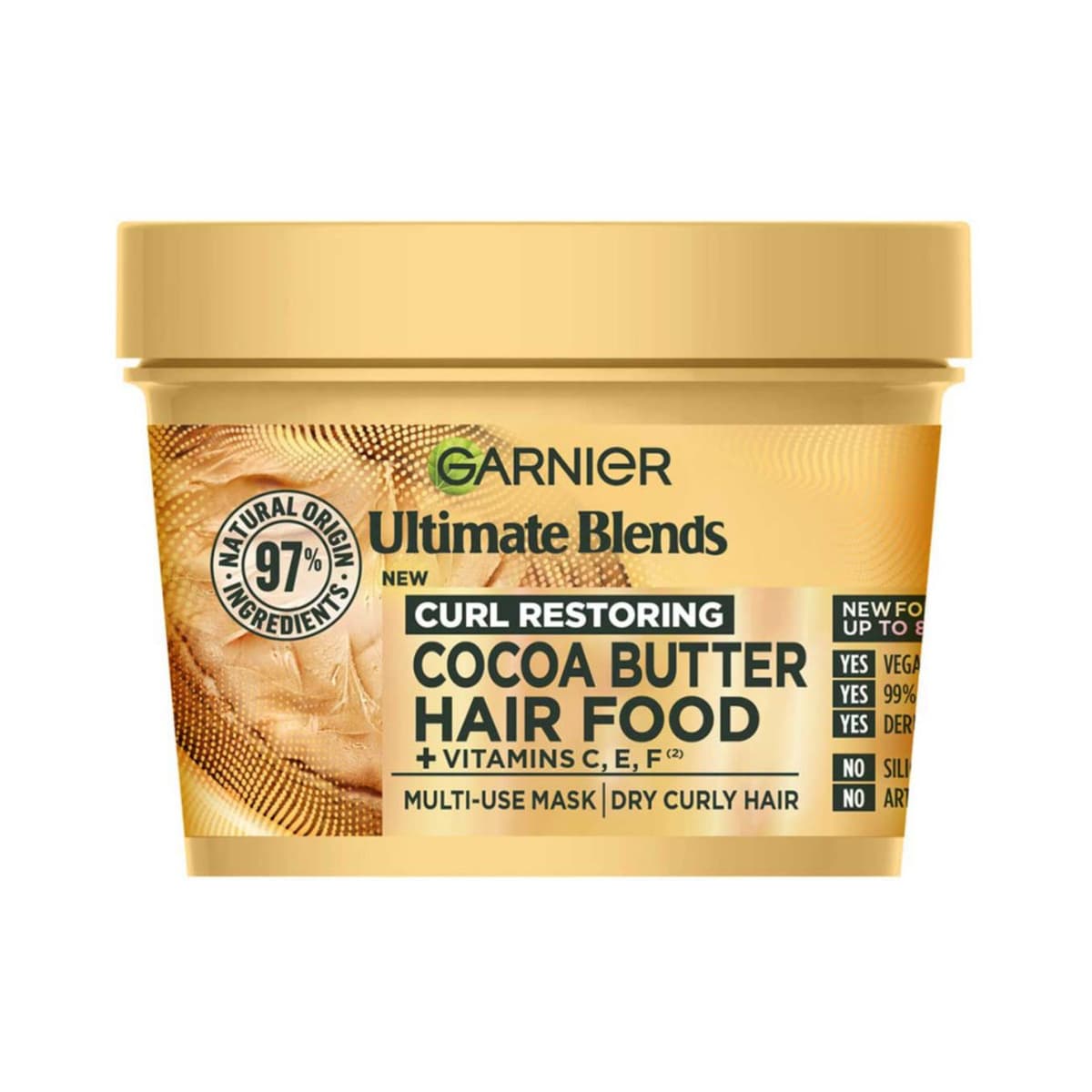 Ultimate Blends Cocoa Butter 3-in-1: Pre-shampoo, Conditioner, Hair Mask, for Dry, Curly hair