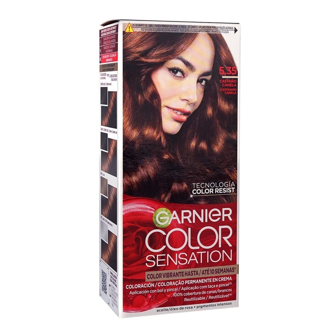Color Sensation Permanent Hair Dye 5.35 Cinnamon Brown
