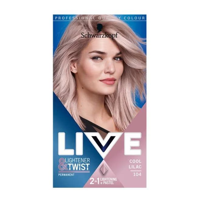 Lightener + Twist Permanent Purple Hair Dye Cool Lilac