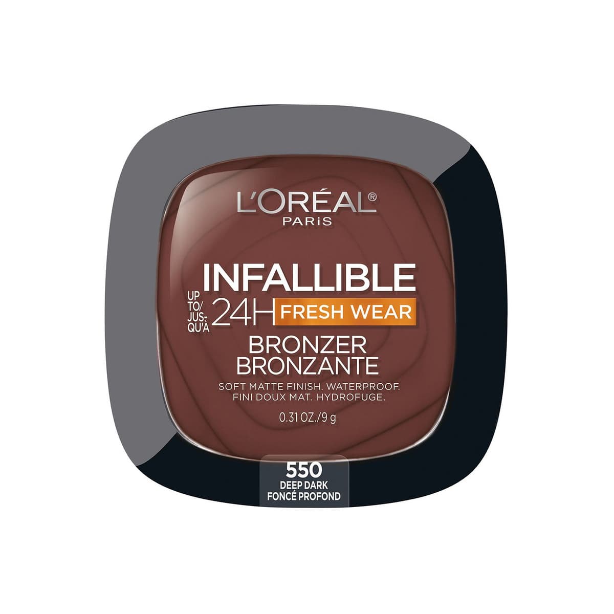 Up to 24H Fresh Wear Soft Matte Bronzer, #550 Deep Dark