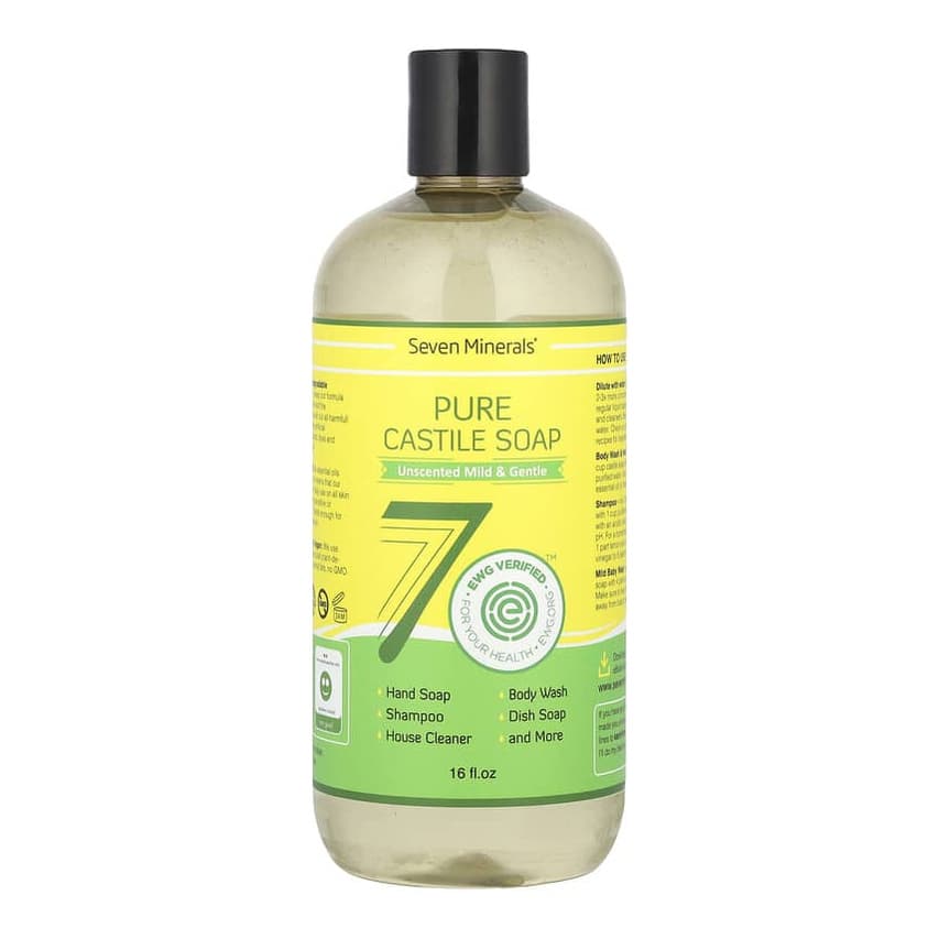 Pure Castile Soap, Unscented Mild & Gentle