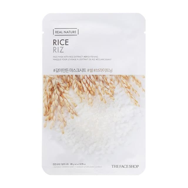 Real Nature Face Mask 1pc, Rice