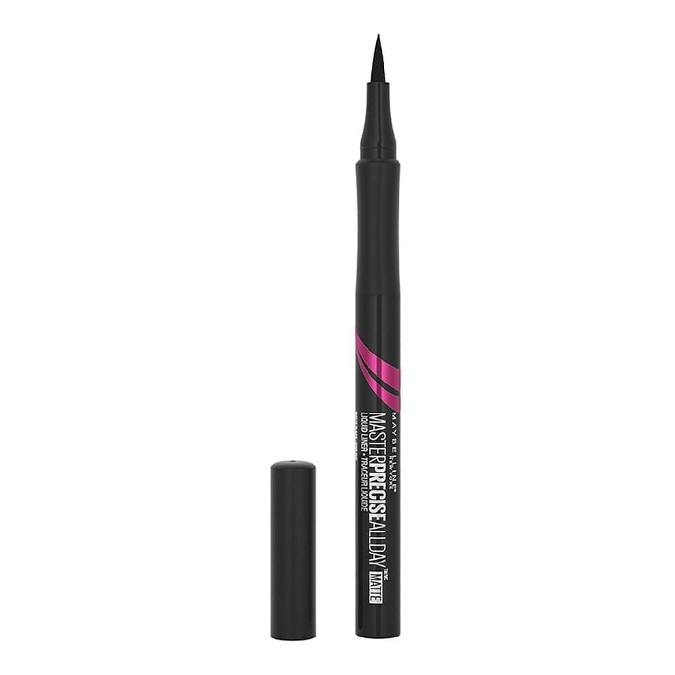 Master Precise All Day Liquid Eyeliner Makeup, Matte Black