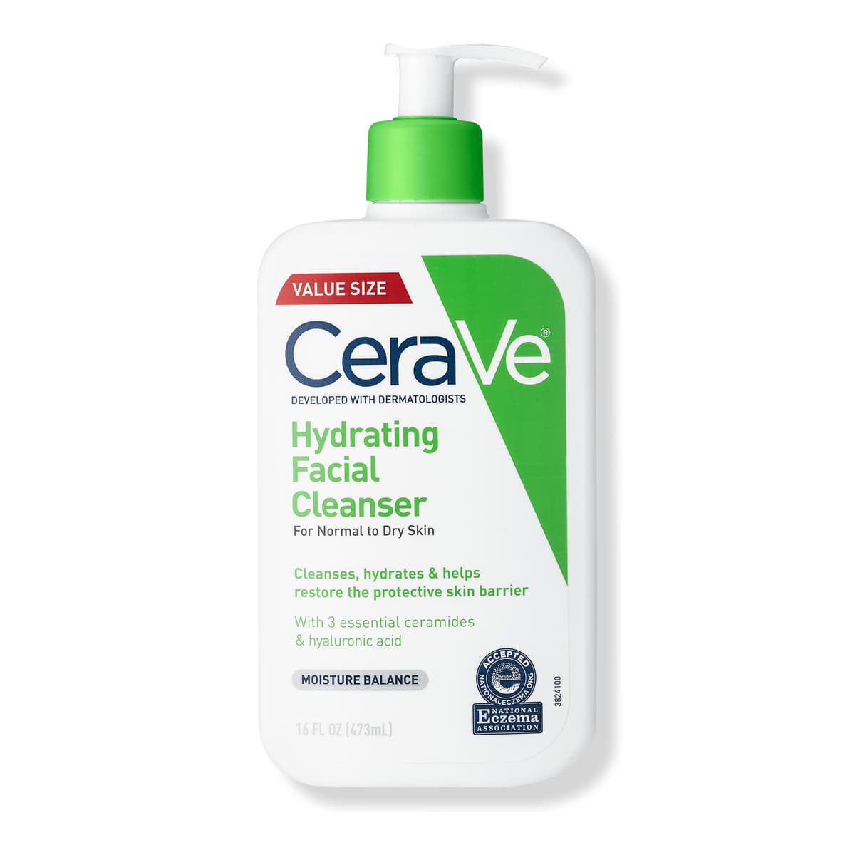 Hydrating Facial Cleanser, Gentle Face Wash for Balanced to Dry Skin