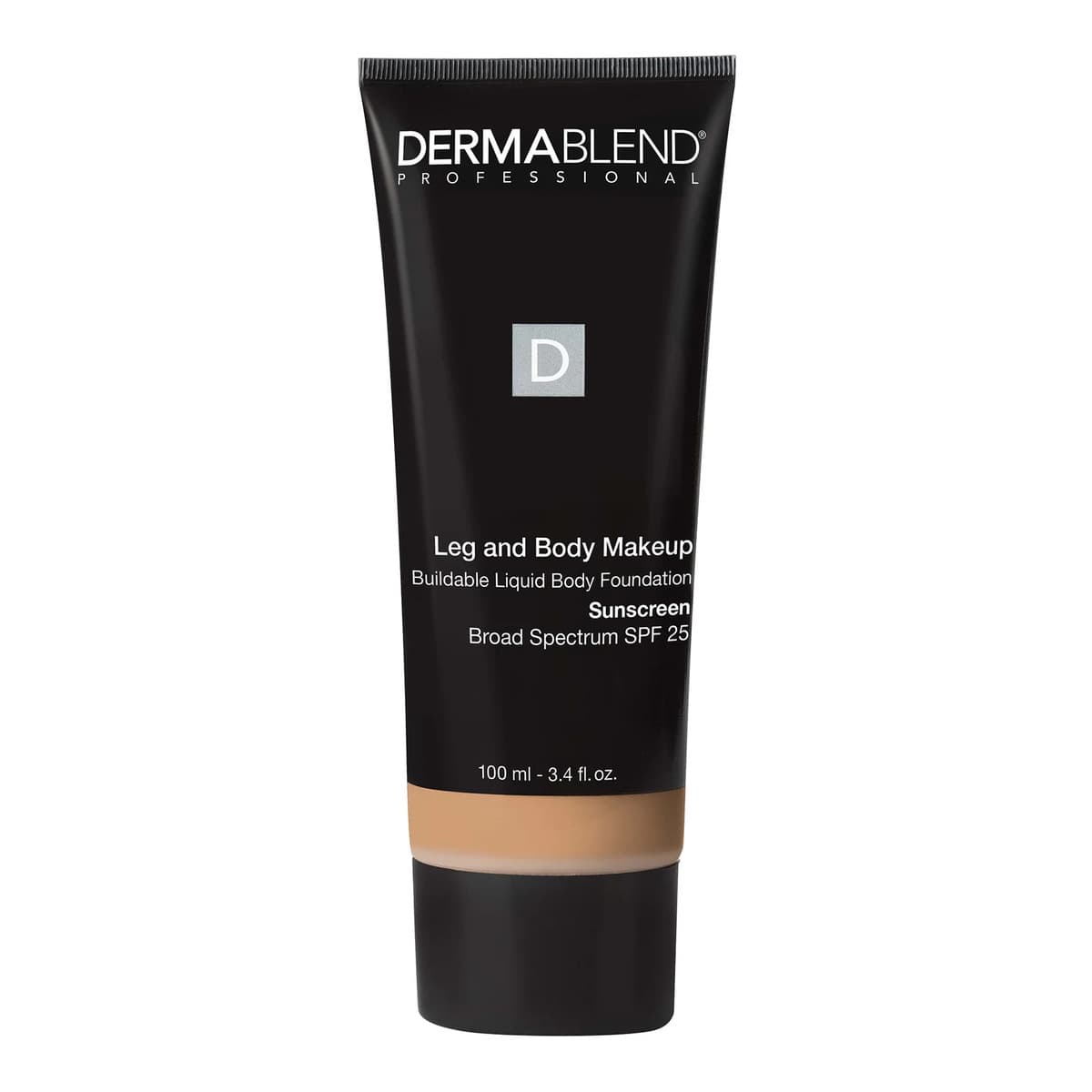 Leg and Body Makeup Foundation with SPF 25, #25 Warm - Light Sand