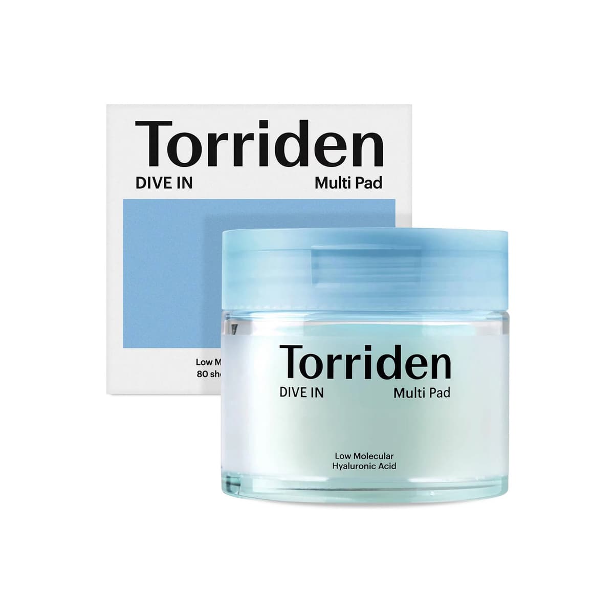 DIVE IN Low Molecule Hyaluronic Acid Multi Pad Korean Skincare for Gentle Exfoliation and Hydration
