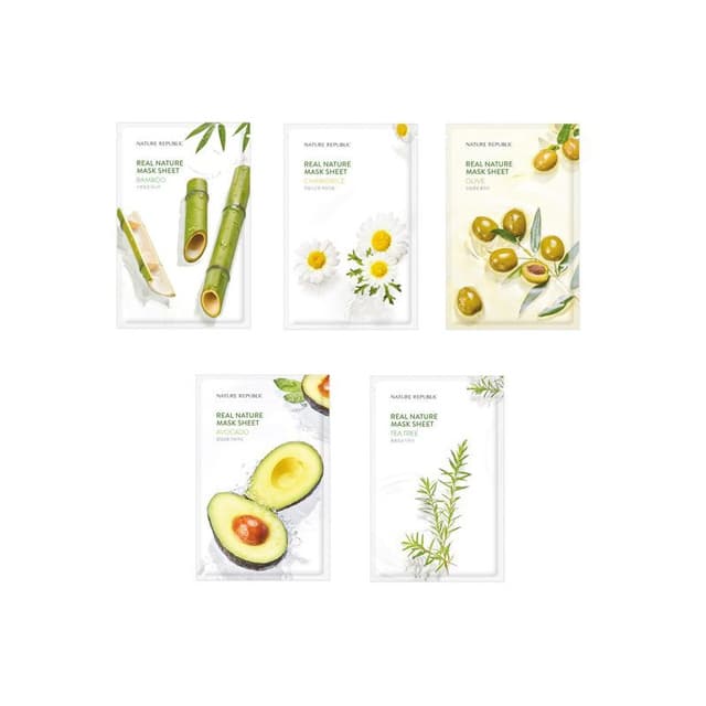 Real Nature Mask Sheet, Olive
