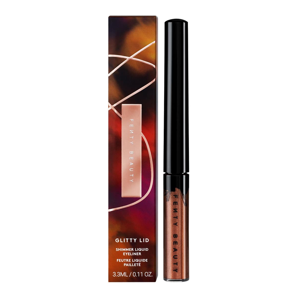 Glitty Lid Shimmer Liquid Eyeliner, Boozy Bronze