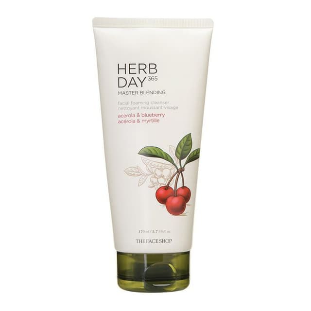 Herb Day 365 Master Blending Cleansing Foam, Acerola & Blueberry
