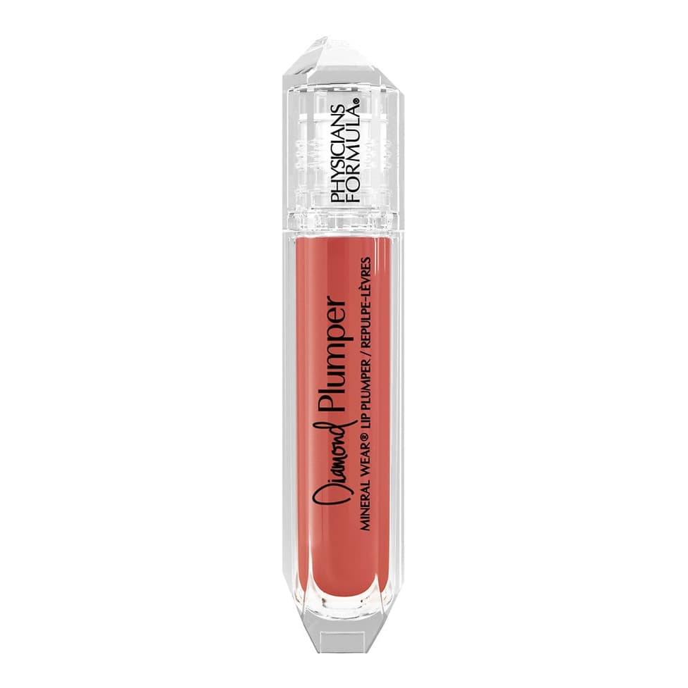 Diamond Plumper Lip Gloss, Champagne Cushion Cut