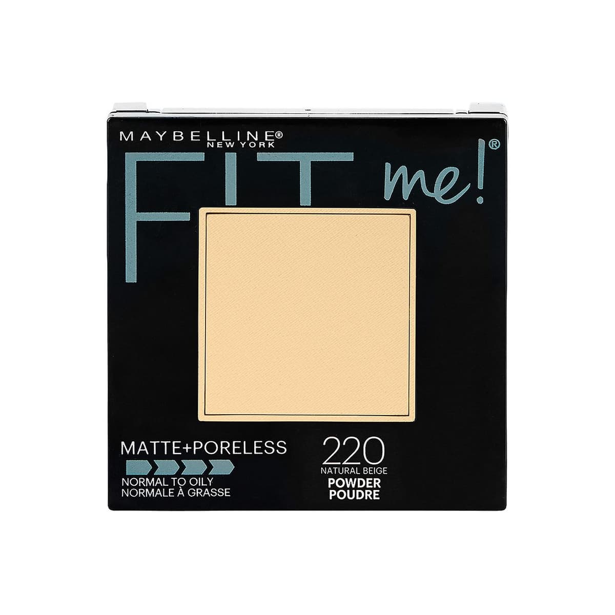Matte + Poreless Pressed Face Powder Makeup, Natural Beige