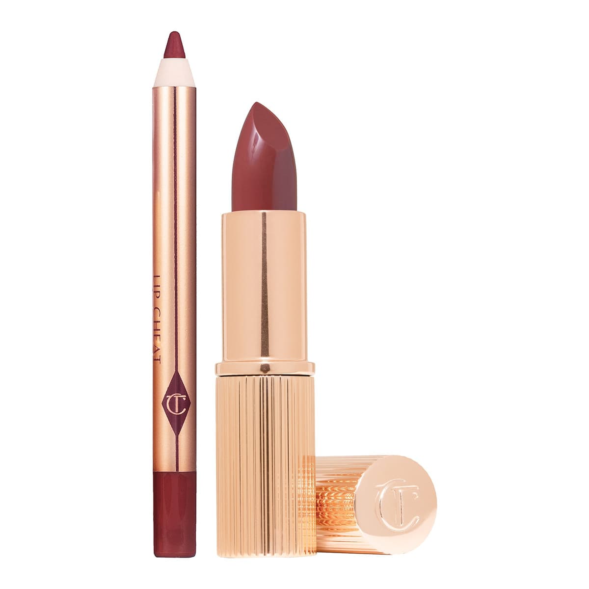 Mini Pillow Talk Lipstick & Liner Set, Pillow Talk Deep