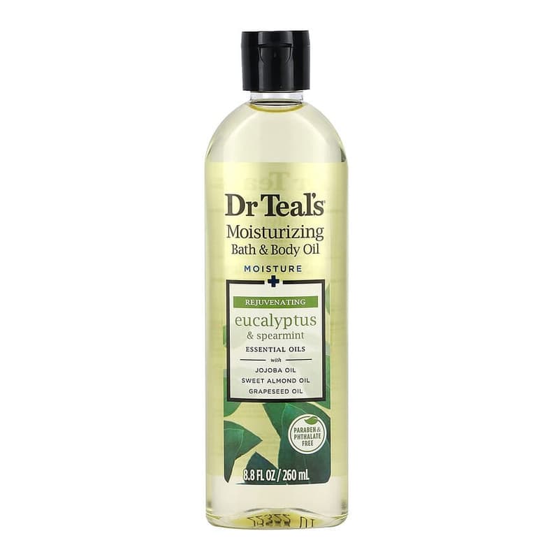Moisturizing Bath & Body Oil, Eucalyptus & Spearmint
