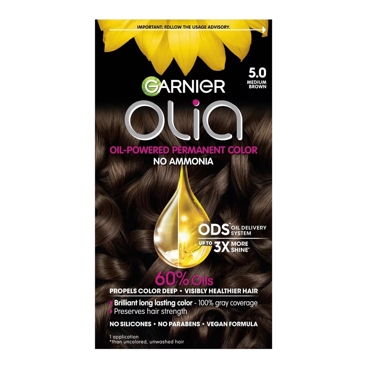 Olia Brilliant Color, #5.0 Medium Brown