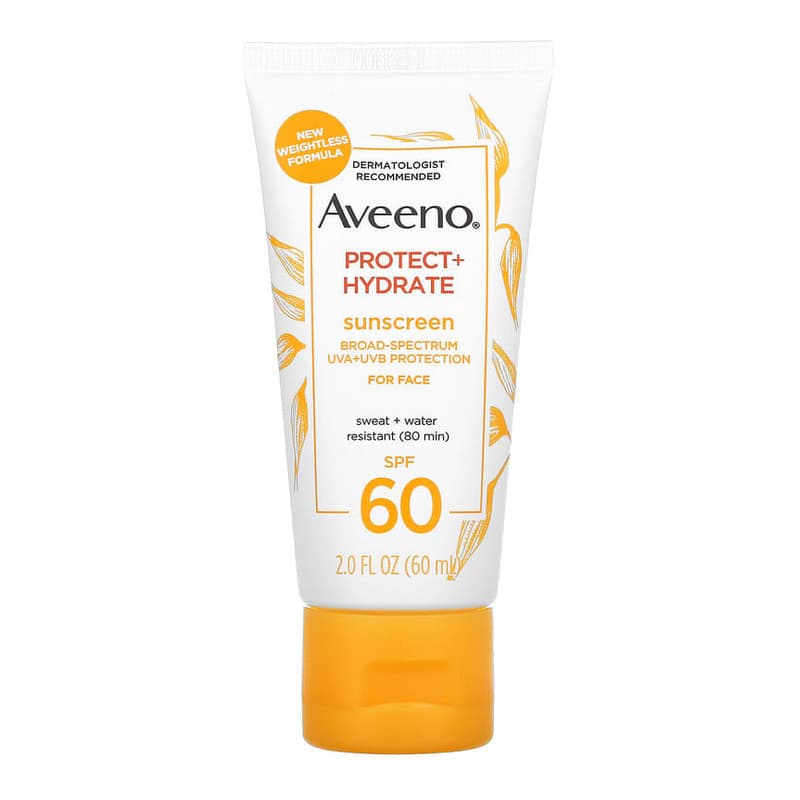 Protect + Hydrate, Sunscreen, For Face, SPF 60