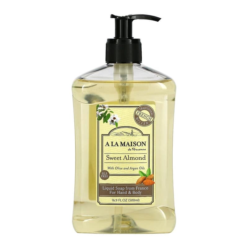 Liquid Soap For Hand & Body, Sweet Almond