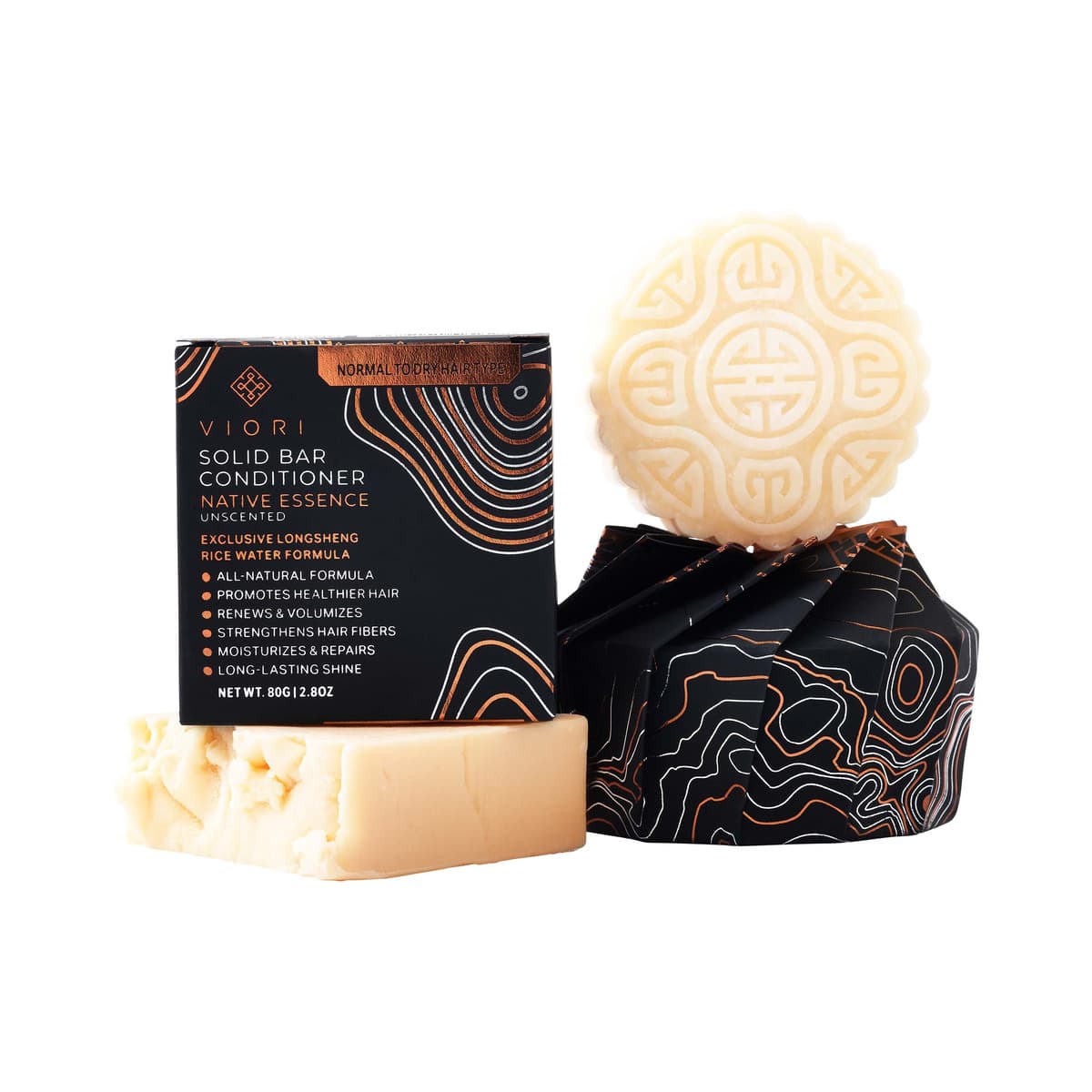Hair Shampoo & Conditioner Bar Set, Native Essence