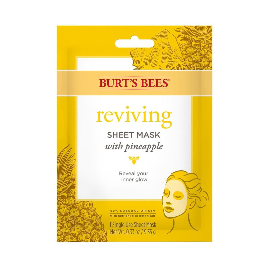 99% Natural Origin Reviving Sheet Mask with Pineapple